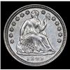 Image 2 : 1849-p Seated Liberty Half Dime 1/2 10c Grades Unc Details
