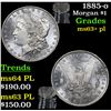 Image 1 : 1885-o Morgan Dollar $1 Grades Select Unc+ PL