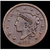 Image 2 : 1838 Coronet Head Large Cent 1c Grades vf+