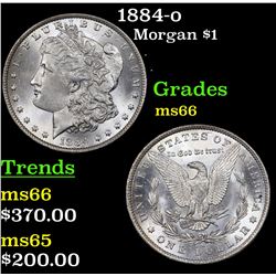 1884-o Morgan Dollar $1 Grades GEM+ Unc