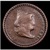Image 2 : (1683) Turban Liberty Civil War Token 1c Grades vf++