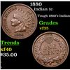 Image 1 : 1880 Indian Cent 1c Grades vf++
