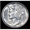Image 2 : 1941-p Mercury Dime 10c Grades Select+ Unc