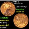 1927-p Lincoln Cent 1c Grades Select+ Unc RB