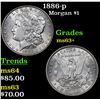 1886-p Morgan Dollar $1 Grades Select+ Unc