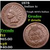 Image 1 : 1878 Indian Cent 1c Grades f details