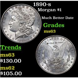 1890-s Morgan Dollar $1 Grades Select Unc