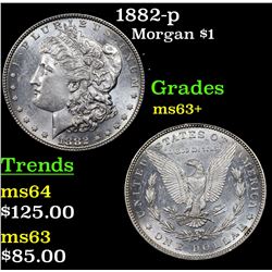 1882-p Morgan Dollar $1 Grades Select+ Unc