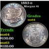 Image 1 : 1883-o Morgan Dollar $1 Grades Choice Unc