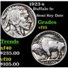 1923-s Buffalo Nickel 5c Grades vf+