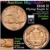 Image 1 : ***Auction Highlight*** 1858 ll Flying Eagle Cent 1c Graded Select+ Unc By USCG (fc)