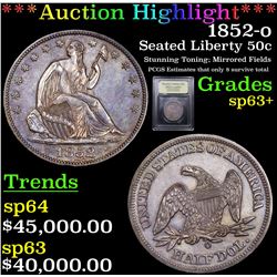 ***Auction Highlight*** 1852-o Seated Half Dollar 50c Graded Special Strike By USCG (fc)