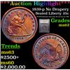 Image 1 : ***Auction Highlight*** 1839-p No Drapery Seated Liberty Quarter 25c Graded Select Unc By USCG (fc)