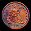 Image 2 : ***Auction Highlight*** 1839-p No Drapery Seated Liberty Quarter 25c Graded Select Unc By USCG (fc)