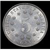 Image 3 : 1882 Shield Nickel 5c Grades Select+ Unc