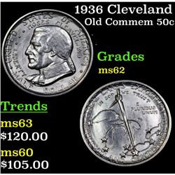 1936 Cleveland Old Commem Half Dollar 50c Grades Select Unc