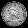 Image 2 : 1858-p Seated Liberty Half Dime 1/2 10c Grades Select AU