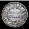 Image 3 : 1858-p Seated Liberty Half Dime 1/2 10c Grades Select AU