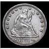 Image 2 : ***Auction Highlight*** 1874 Arrows Seated Liberty Quarter 25c Graded Select Unc By USCG (fc)