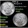 Image 1 : 1891-p Morgan Dollar $1 Grades Select Unc