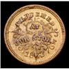 Image 2 : 1863 Robinson & Ballou, Brass Civil War Token 1c Grades Select Unc BN