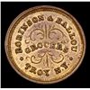 Image 3 : 1863 Robinson & Ballou, Brass Civil War Token 1c Grades Select Unc BN