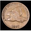 Image 2 : 1857 Flying Eagle Cent 1c Grades vf++