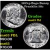 Image 1 : 1955-p Bugs Bunny Franklin Half Dollar 50c Grades Select Unc FBL