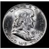 Image 2 : 1955-p Bugs Bunny Franklin Half Dollar 50c Grades Select Unc FBL