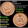 Image 1 : 1902 Indian Cent 1c Grades Choice+ Unc BN