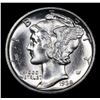 Image 2 : 1938-d Mercury Dime 10c Grades GEM++ FSB