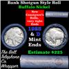Image 1 : Buffalo Nickel Shotgun Roll in Old Bank Style 'Bell Telephone'  Wrapper 1923 & d Mint Ends