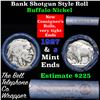 Image 1 : Buffalo Nickel Shotgun Roll in Old Bank Style 'Bell Telephone'  Wrapper 1927 & s Mint Ends