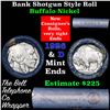 Image 1 : Buffalo Nickel Shotgun Roll in Old Bank Style 'Bell Telephone'  Wrapper 1926 & d Mint Ends