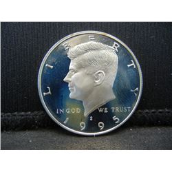 1995 S Silver Gem Proof Kennedy Half Dollar