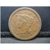 Image 1 : 1852 Large Cent VF/XF Scratch on Obverse