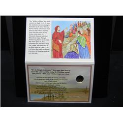 Widows Mites 2000 Year Old Bronze Bible Coin With COA