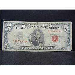 1963 $5.00 Red Seal