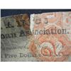 Image 2 : 1862 Mechanics Saving s and Loan $5.00 Note