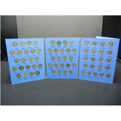 Complete Jefferson Nickel Set 1938-61 In Album