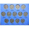 Image 2 : Complete Jefferson Nickel Set 1938-61 In Album