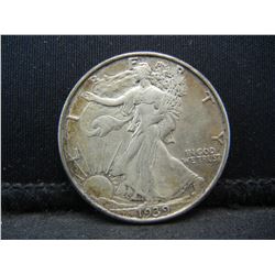 1939 D Walking Liberty Half Dollar XF