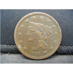 1841 Large Cent XF Better Date