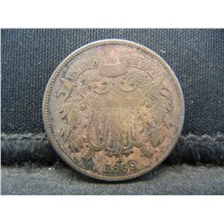 1869 Two Cent Piece