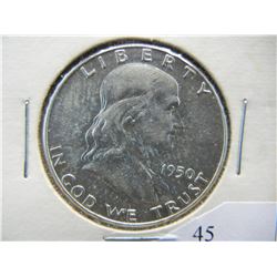 1950 Franklin Half Dollar Higher Grade