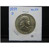 Image 3 : 1959 D franklin Half Dollar CH BU