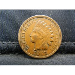 1897 Indian Cent XF/AU