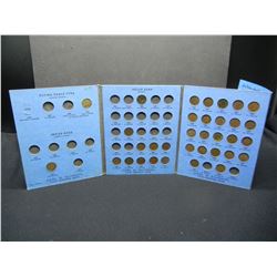 (34) Indian Cents in Album Including 1858 Flying Eagle
