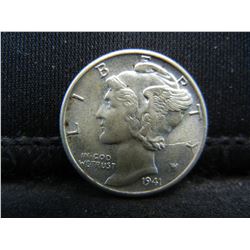 1941 Moercury Dime Gem BU Frosty
