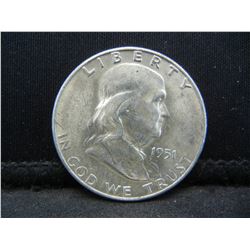 1951 S Franklin Half Dollar CH BU Better Date